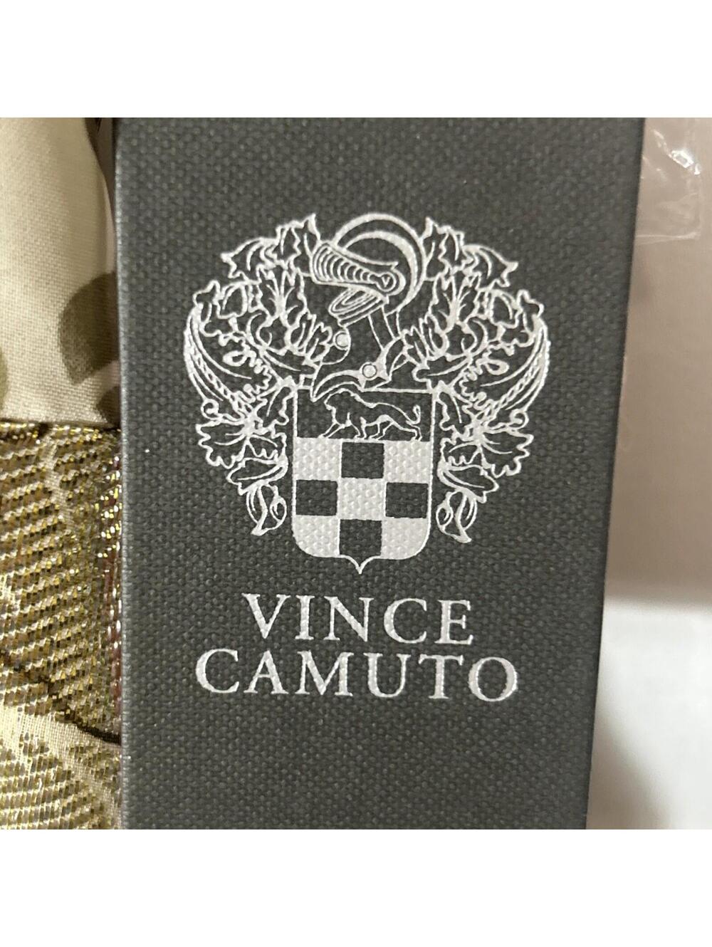 $128 Vince Camuto MetallicPrint Flutter Sleeve Midi Dress Black Gold Size XXL - Picture 4 of 5